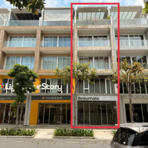 Cho thuê gấp shophouse số 61 đường B4, 2 mặt tiền Sala – có hầm, giá mềm, hỗ trợ khách thuê.